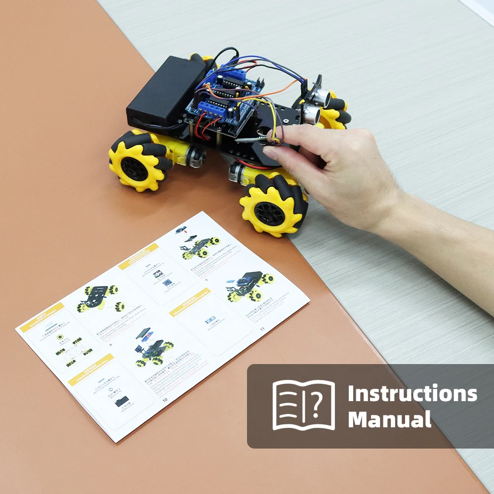 Starter Roboter Auto Kit für Arduino Programmierung Automatisierung Roboter Framework komplettes Kit zum Lernen und Entwickeln von Fähigkeiten pädagogisch