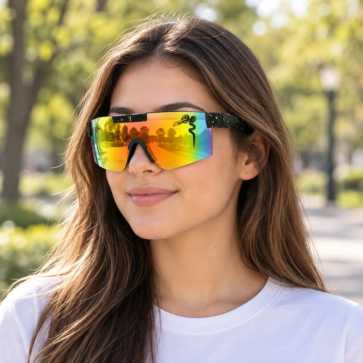Motorcycle Goggles Windproof Pit Riding Glasses Retro Street Fashion Sunglasses for Daily Wear Party Festival