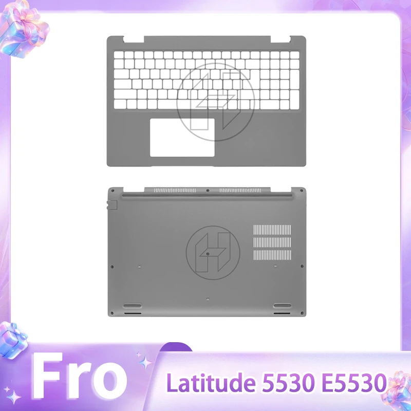 

Сменная нижняя крышка (корпус) для клавиатуры и подставки для рук Dell Latitude 5530 E5530, серебристая