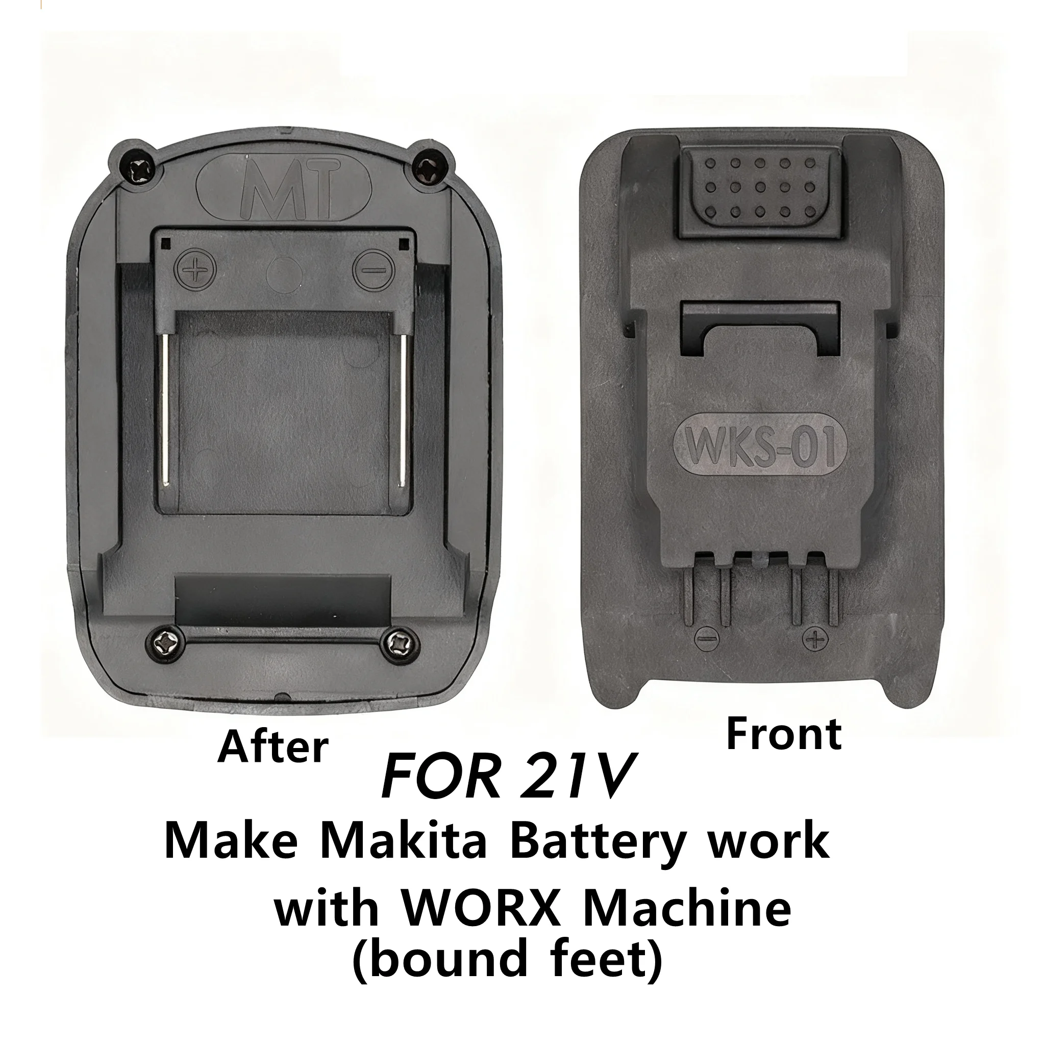 Adapter Converter for Makita 18V Li-ion battery to Dewalt/Milwaukee/Lidl Parkside X20V Li-ion tools adapter power tool accessor image 3