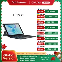 CHUWI  Hi10 X1 Tablets 10.1 Inch FHD Screen Intel Quad Core N100 Processor 8GB RAM 256GB ROM Windows Tablets 2 In 1 Tablet PC