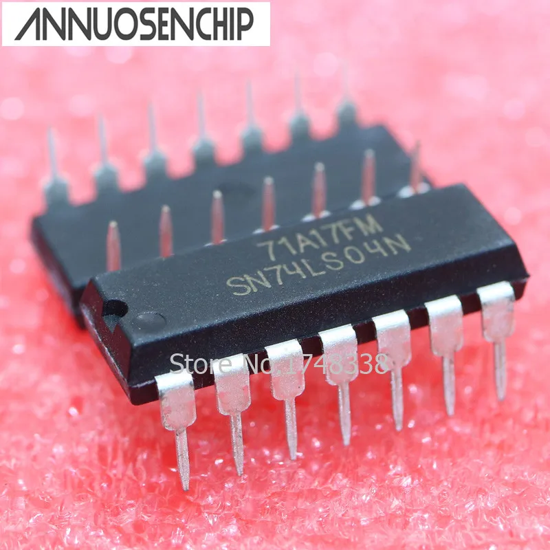 100PCS SN74LS04N DIP14 SN74LS04 DIP 74LS04N 74LS04 new and original  free shipping