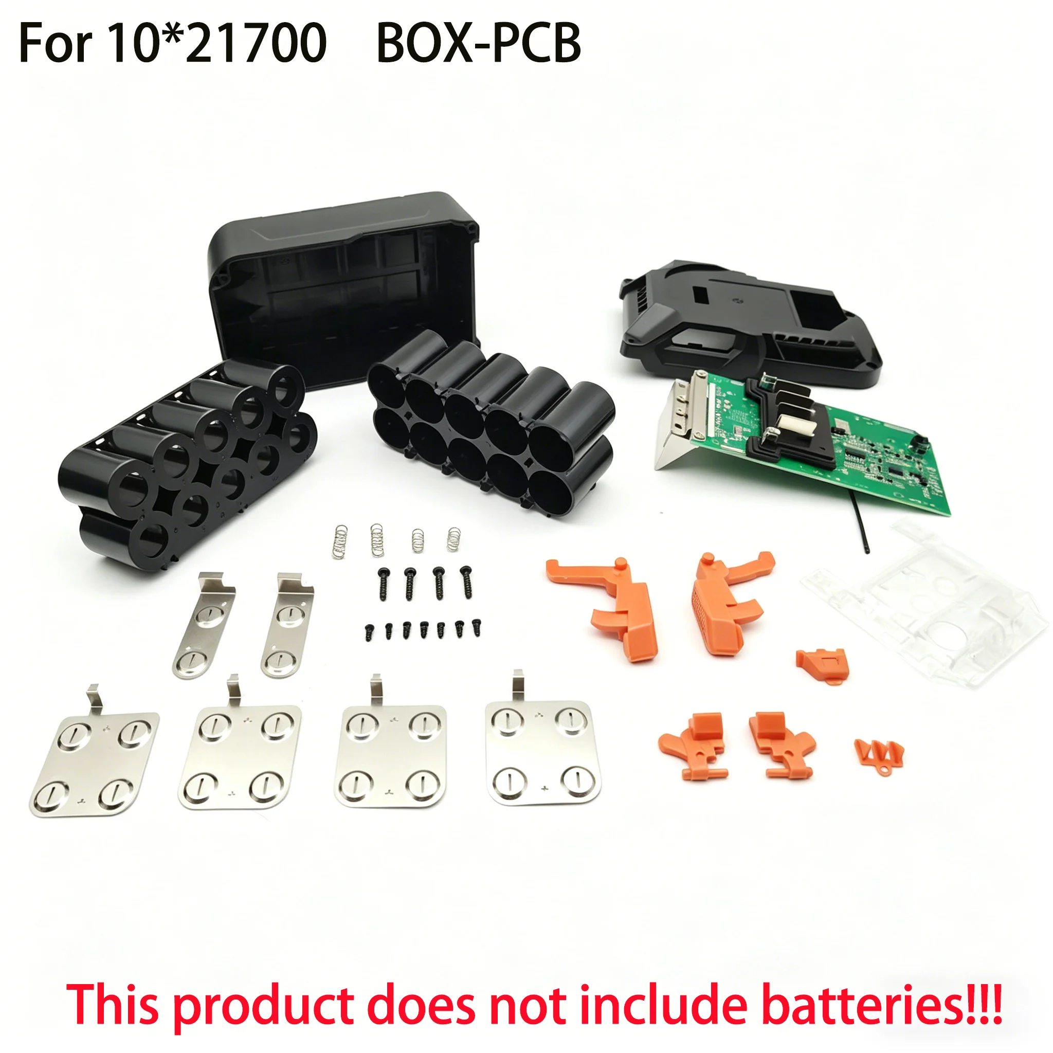 

Li-ion Battery Case Label Box Charging Protection Circuit Board 10*21700 For AEG For RIDGID 18V 3.0Ah 9Ah LED Battery Indicator