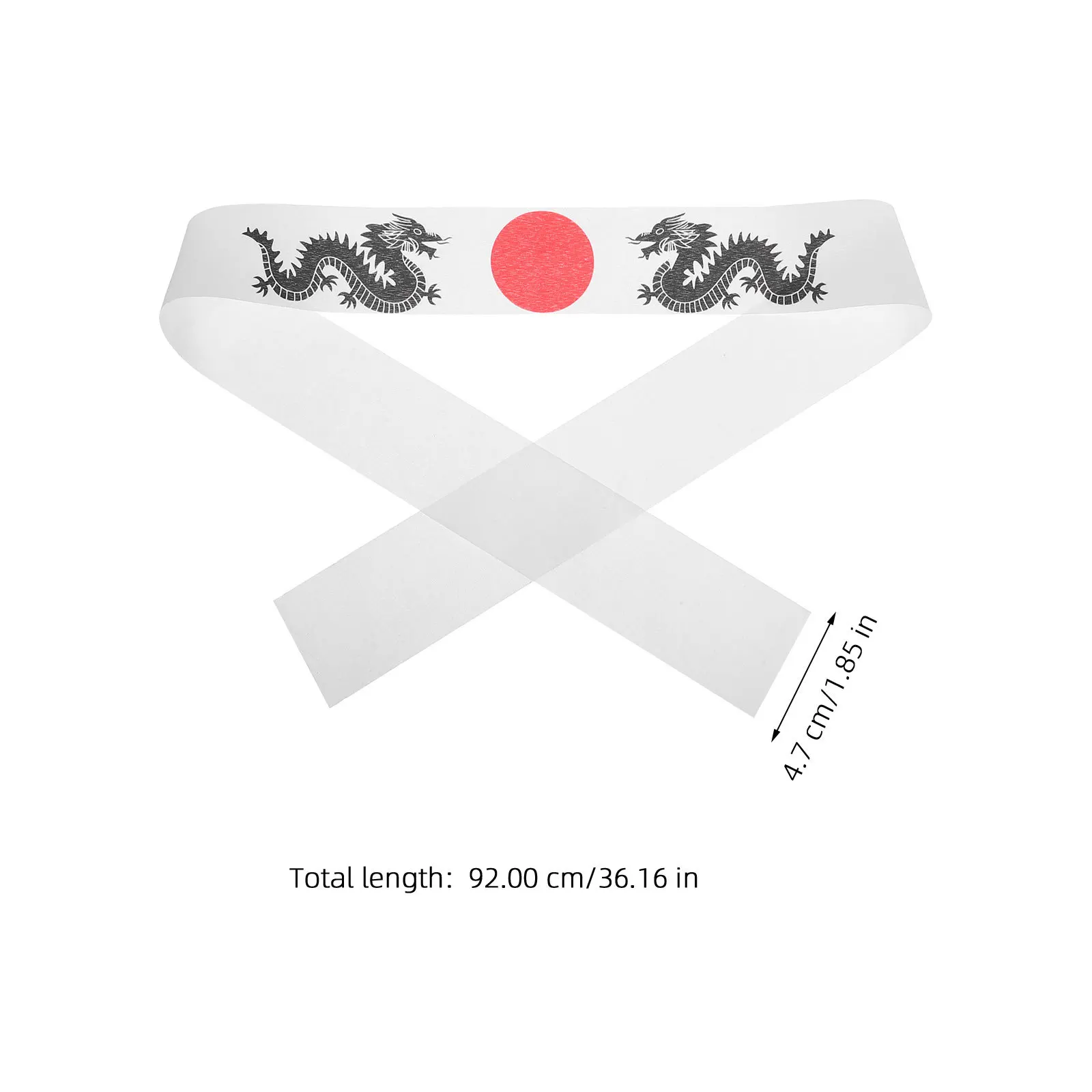 2 قطعة Headb تنوعا اليابان السوشي الشيف B الساموراي زي ملحق Hachimaki Sweatb Headb اليابانية الشعر التعادل #6