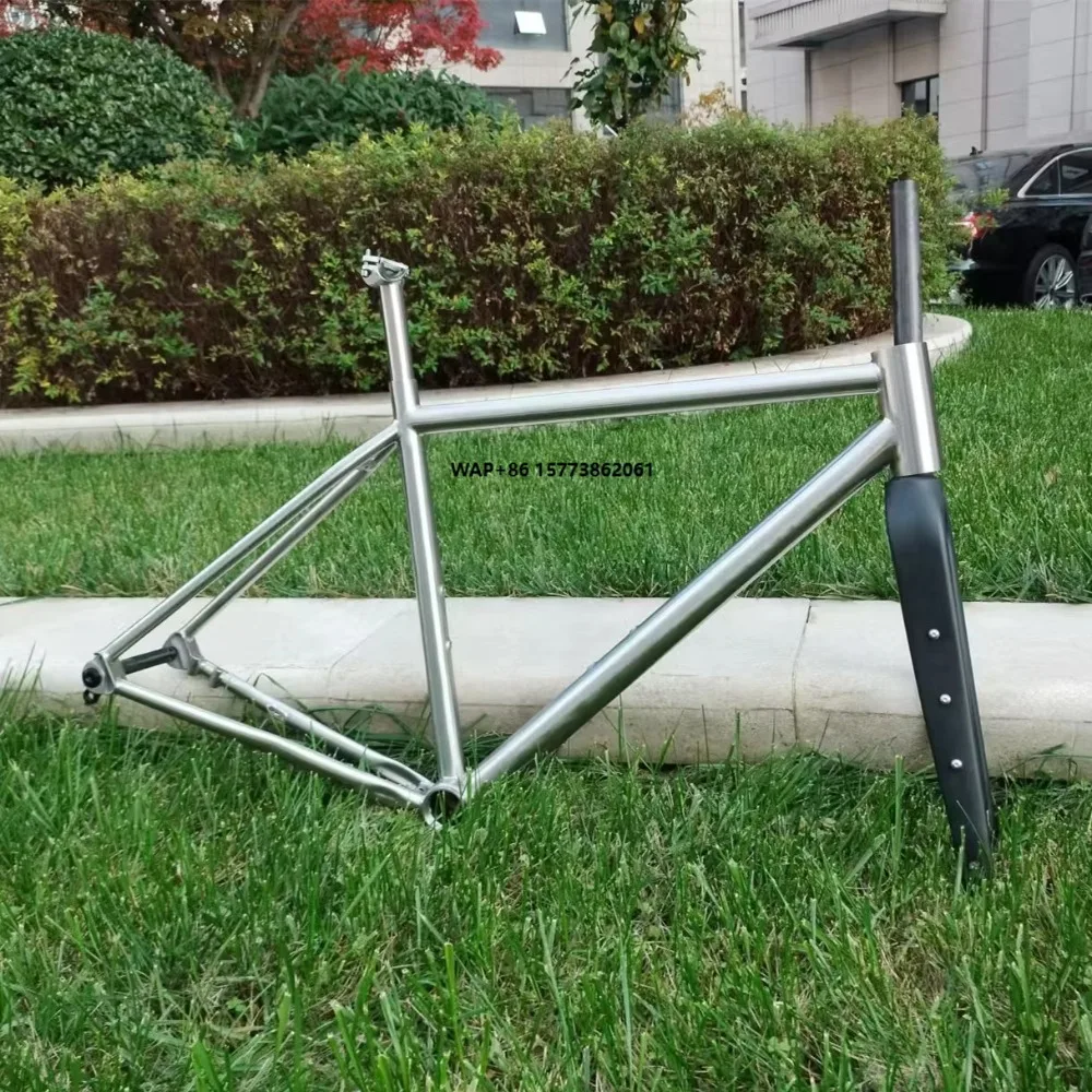 

Gr9 Titanium Alloy Bike Frame BB68 Titanium Gravel Frame