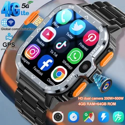Quad-Core CPU Android Smart Watch Sports GPS Bracelet HD Dual Camera SIM Card WIFI Wireless Fast Internet Access NFC Smartwatch