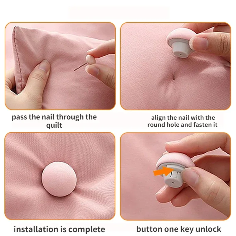 pcs BedSheet Quilt Clip One Key To Unlock Duvet Cover Fastener Clip Anti-Slip Blanket Buckles Quilt Holder Fixator Grippers