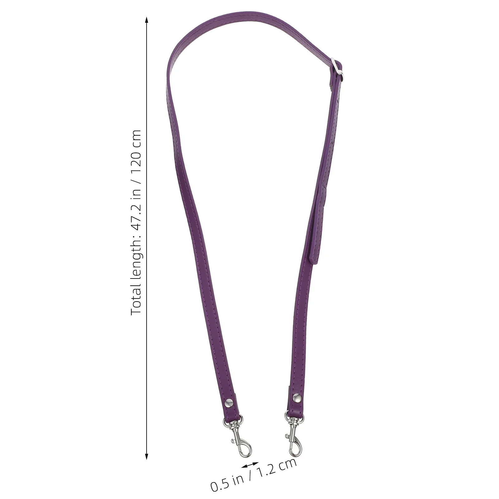 

PU Bag Strap Adjustable Shoulder Replacement Handle Crossbody Pouch Belt DIY for Women Purple Bag Strap