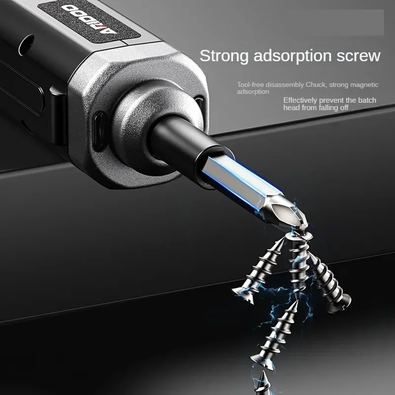 Electric screwdriver rechargeable household small electric screwdriver multi-functional screw batch set tool wholesale