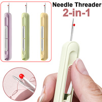 2 in 1 Needle Threaders Sewing Tools with Seam Ripper Automatic Sewing Threading Seam Remover for Sewing Crafting Cross-Stitch