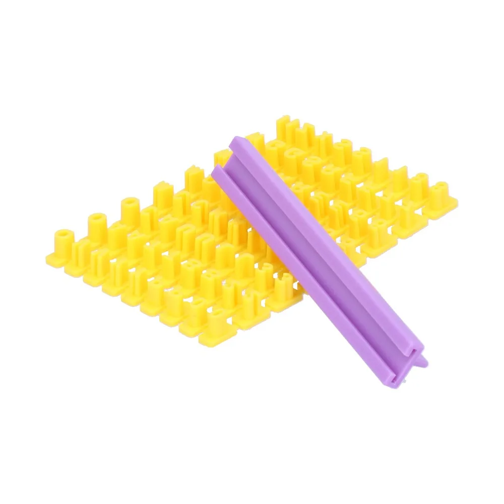 Raised Character Stamp Pieces Cookie Stamps Easy Demolding Claim Slotted Holder Alphabet Stamps Clear Texture Claim