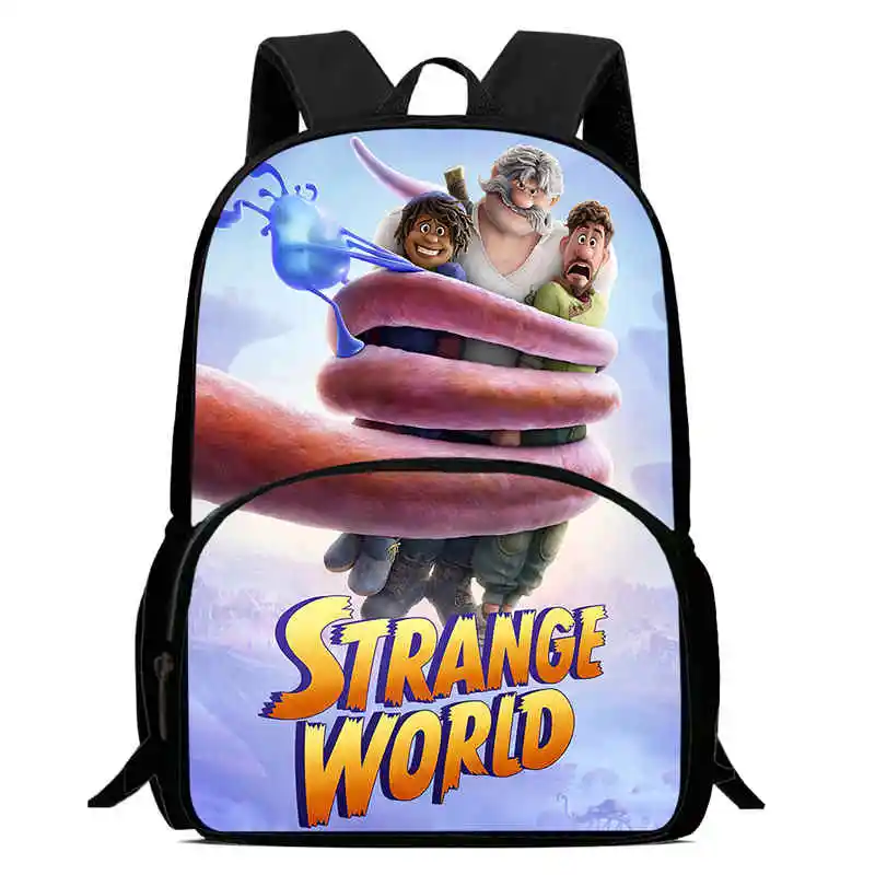 

Child School Backpack with Front Pocket,Cartoon Strange world School Bag for Boys Girls,Durable Kids Backpack for Pupil Students