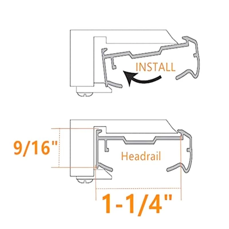57BE Pack of 6 Sturdy ABS Blind Brackets for Honeycombs and Cellular Shade Providing Securely Fit and Easy Setups Designs