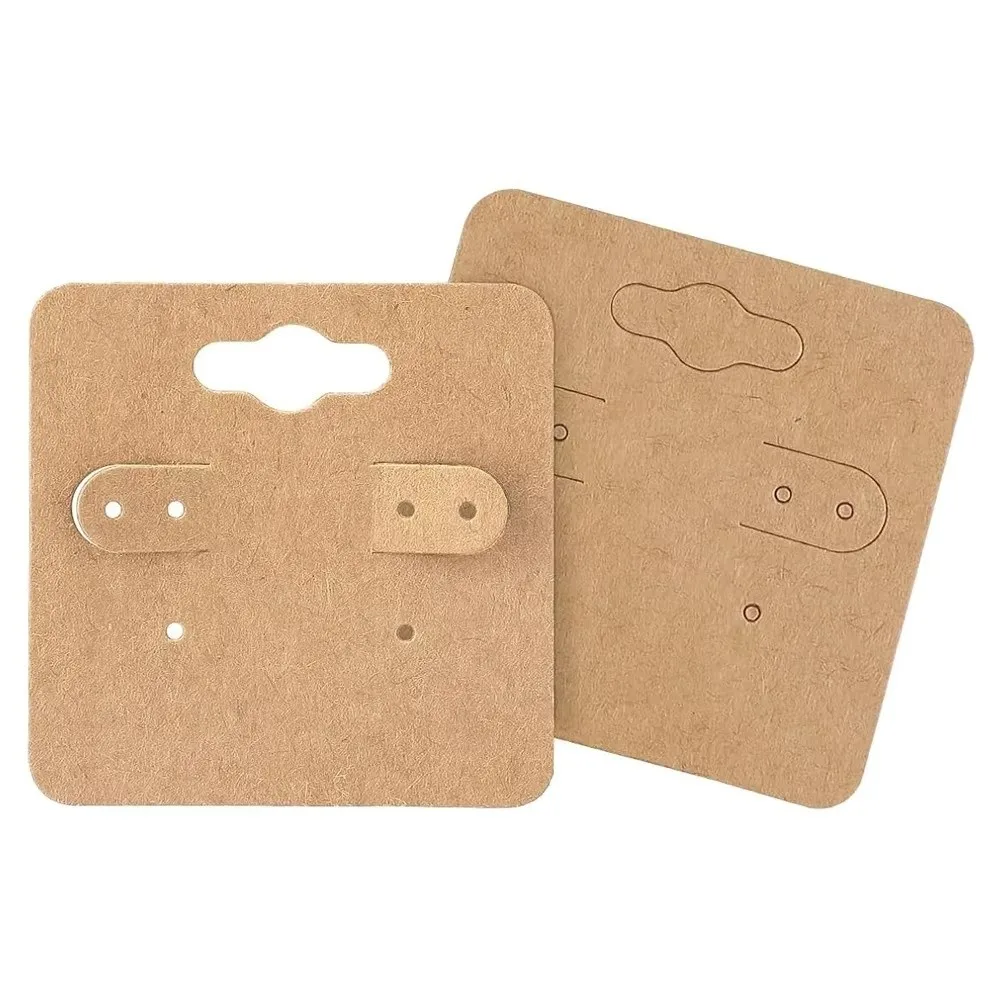 

100 Pieces Jewelry Tag Earring Display Card with Holder Holes Jewelry Selling Earring Packaging Cards DIY Crafts