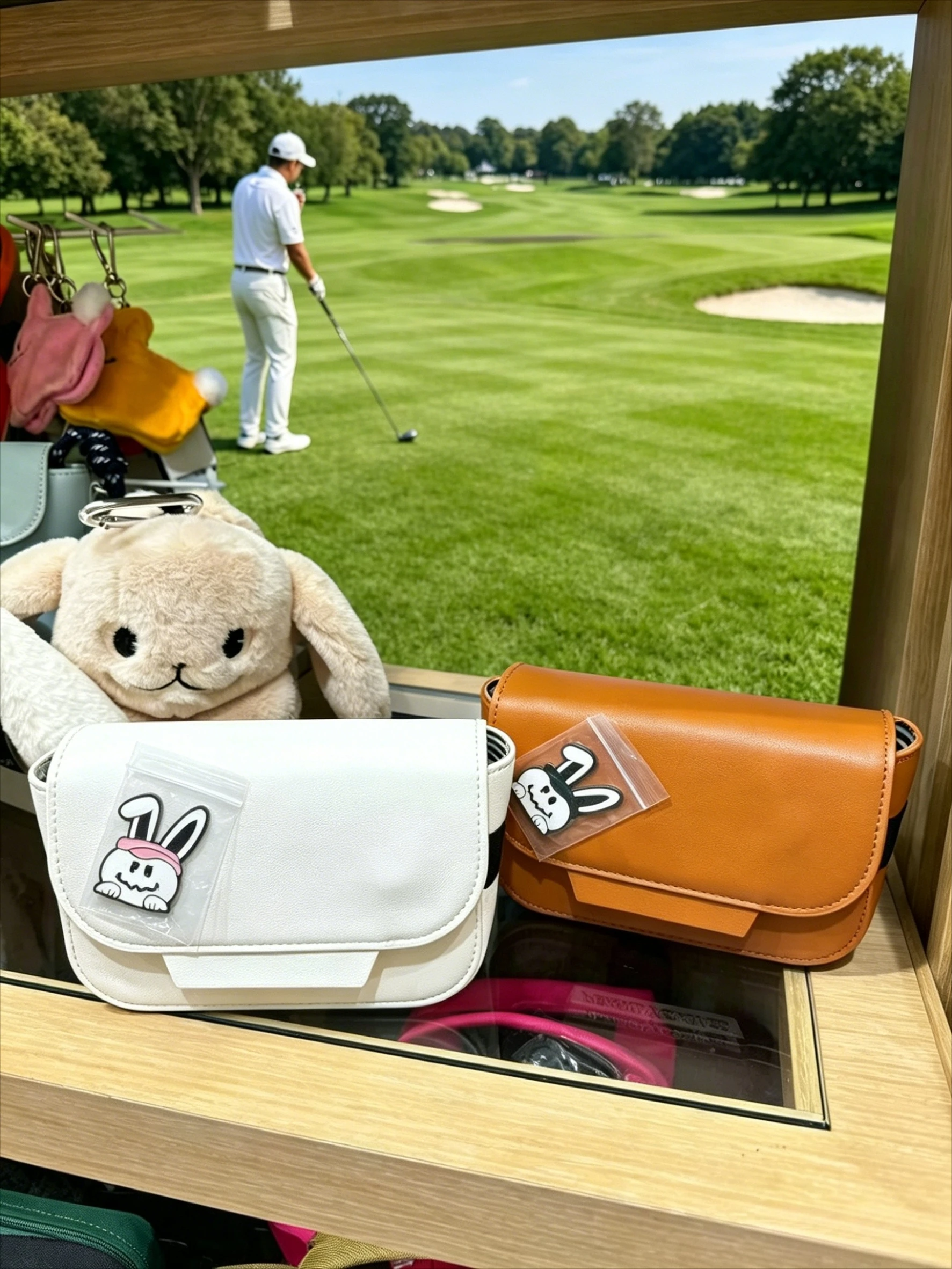 

2026 New Golf Waist Bag for Women Laser Rangefinder Pouch Fashion Bunny Mobile Phone Belt Bag Magnetic Compact Storage Case