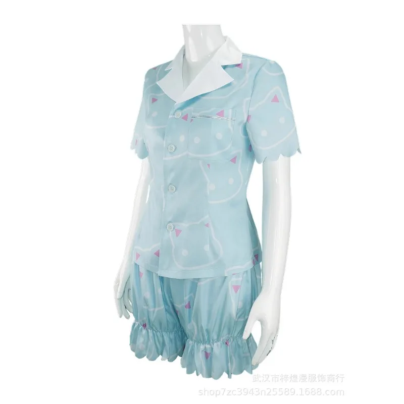 أزياء أنيمي Hayase التأثيرية Yuuka بدلة بيجامات مطبوعة حلوة لطيفة للنساء ملابس حفلات الهالوين