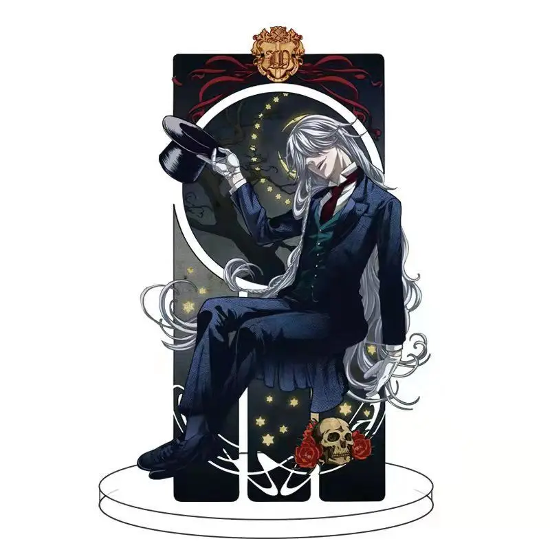 Anime Black Butler Ciel Phantomhive Sebas tian Cosplay Acrylic Desktop Stand Figure Decor Toys Collection Prop Fans Gift