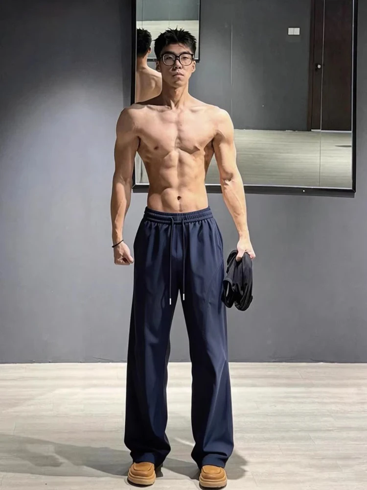 

Quick Dry Fitness Sports Pants Men's Summer Lightweight Breathable Trousers Casual Straight Leg Micro Flared Waterproof Pants