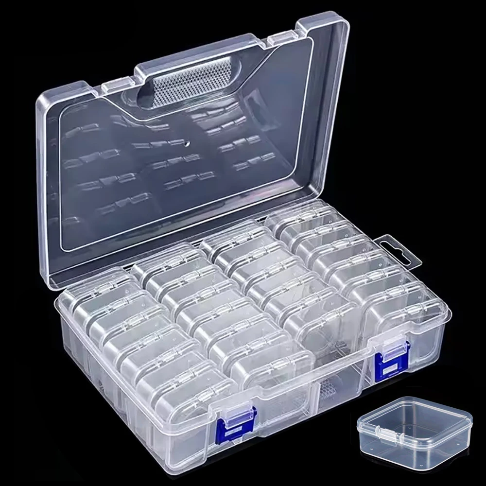 

5D DIY Diamond Painting Storage Box Tool Bead Jars Mosaic Art Accessories Organizer Plastic Container Hama Beads Boxs Supplies