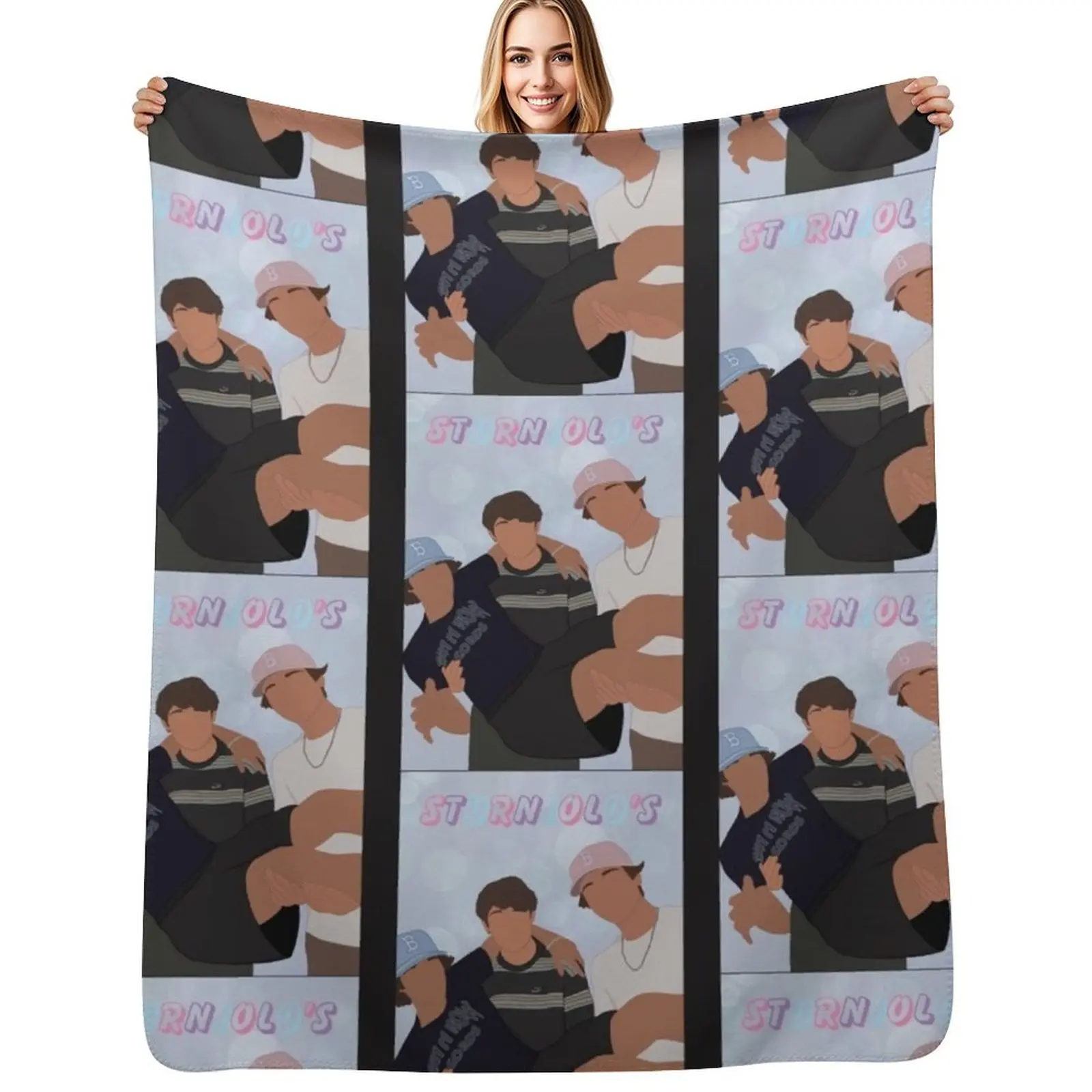 

chris sturniolo Throw Blanket warm for winter Thermal Plaid Large Blankets