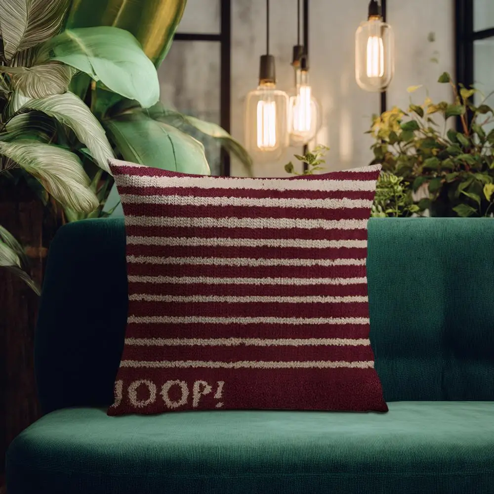 Fashion Luxury J-Joops Cool Pillow Case Natural Linen Organic Fabric Double-Sided Printing Breathable Perfect for Home Decor