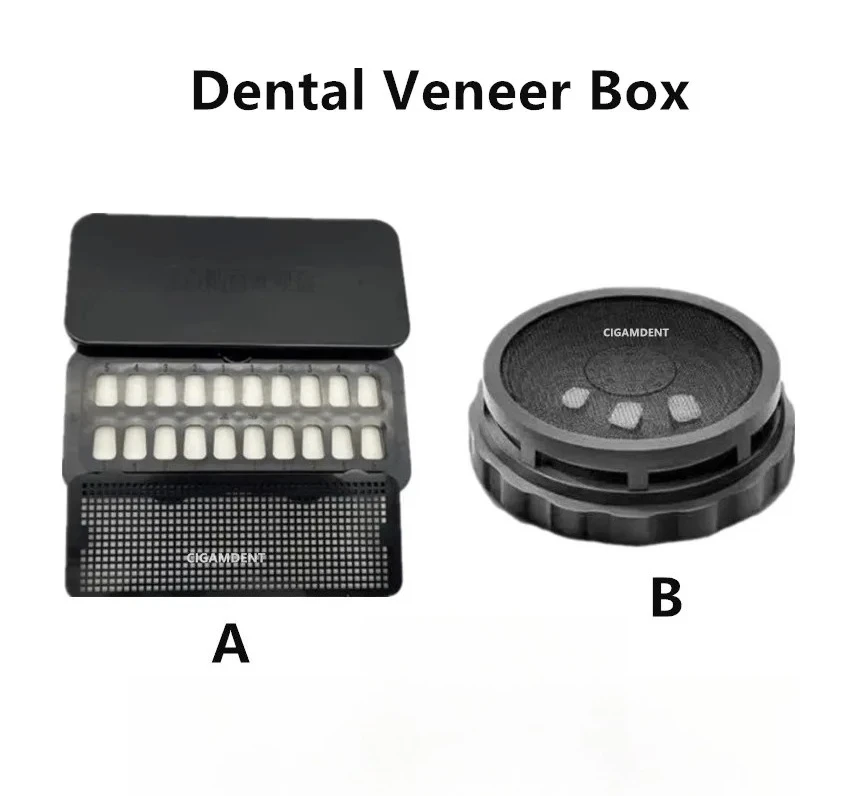 3Pcs Dental Veneers Pretreatment Box Porcelain Teeth Holder Temporary Crowns Case Denture Storage Box Composite Resin Organizer
