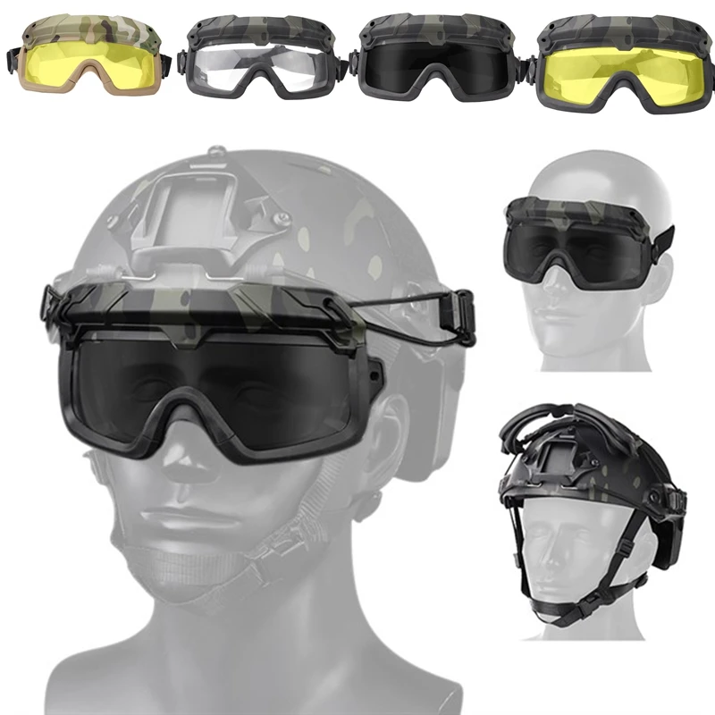 New UV Protection Sport Glasses Outdoor Riding Windproof Eyewear Glasses Tactical Helmet Goggles Hunting Paintball Eyewear