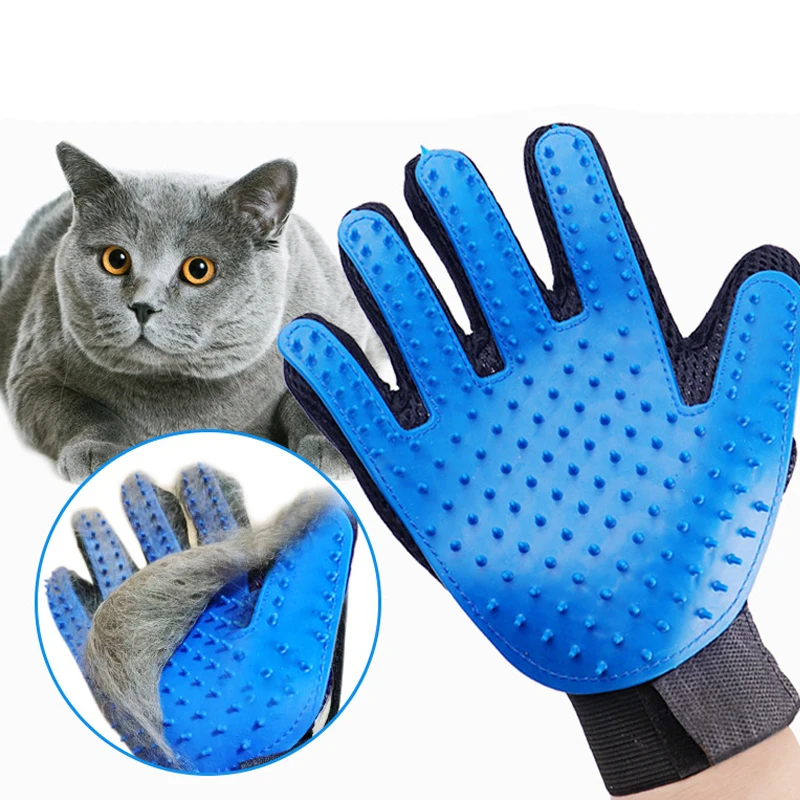 Pet Grooming Glove Efficient Hair Remover Massage shower gloves Mitt Cat Accessories dog Glove for Dogs Cats Pet Products