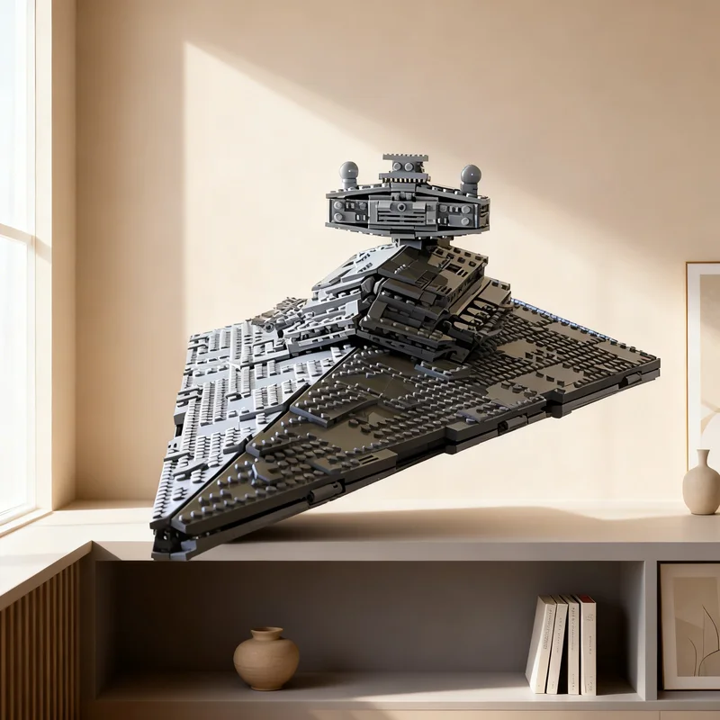 

Конструктор MOC «Имперский разрушитель» (1879 деталей), большая модель со всеми деталями снизу, для самостоятельной сборки, креативный подарок, декор для демонстрации, премиум-класс