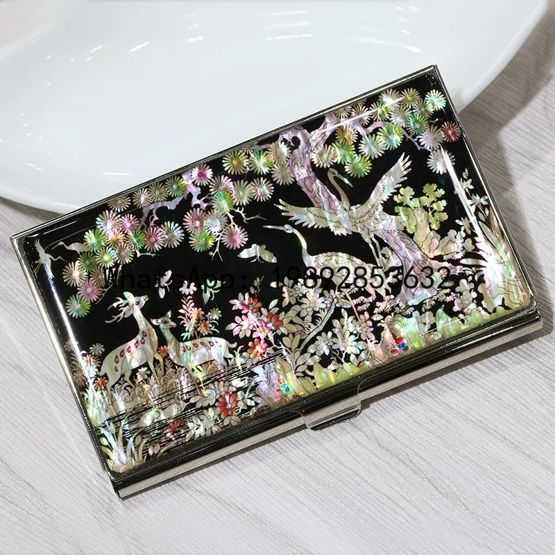 6. Snail inlaid jewelry box, ancient costume opera, shell, all handmade shell beads, treasure map name buckle set, great gift.