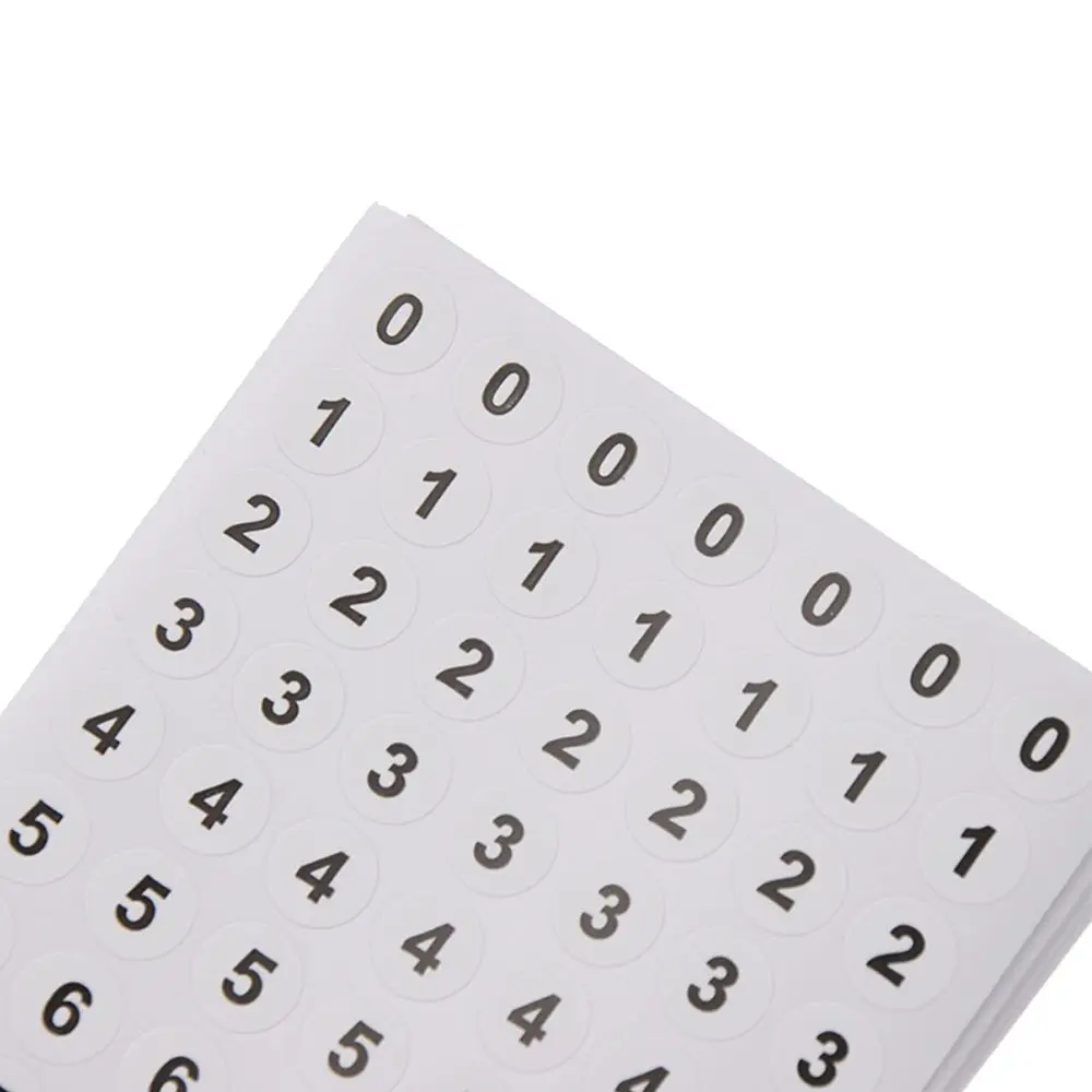 12 Sheets Craft Diamond Paint Storage Self Adhesive Number Stickers Distinguish Tags Package Label