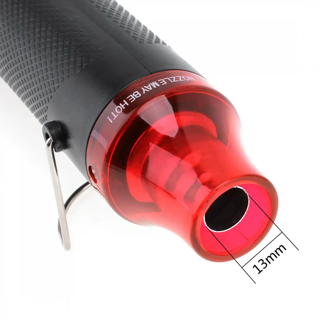 Hot Air Gun 220V 300W DIY Using Heat Gun Electric Tool with Shrink Plastic and Black Surface for Heating DIY Accessories EU Plug