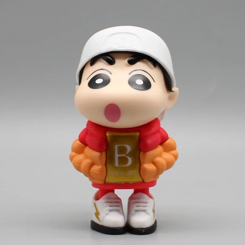 9.5cm Nohara Shinnosuke Figurine GK Crayon Shin-chan Action Figures Baseball Clothes Anime PVC Collection Model Ornament Toys