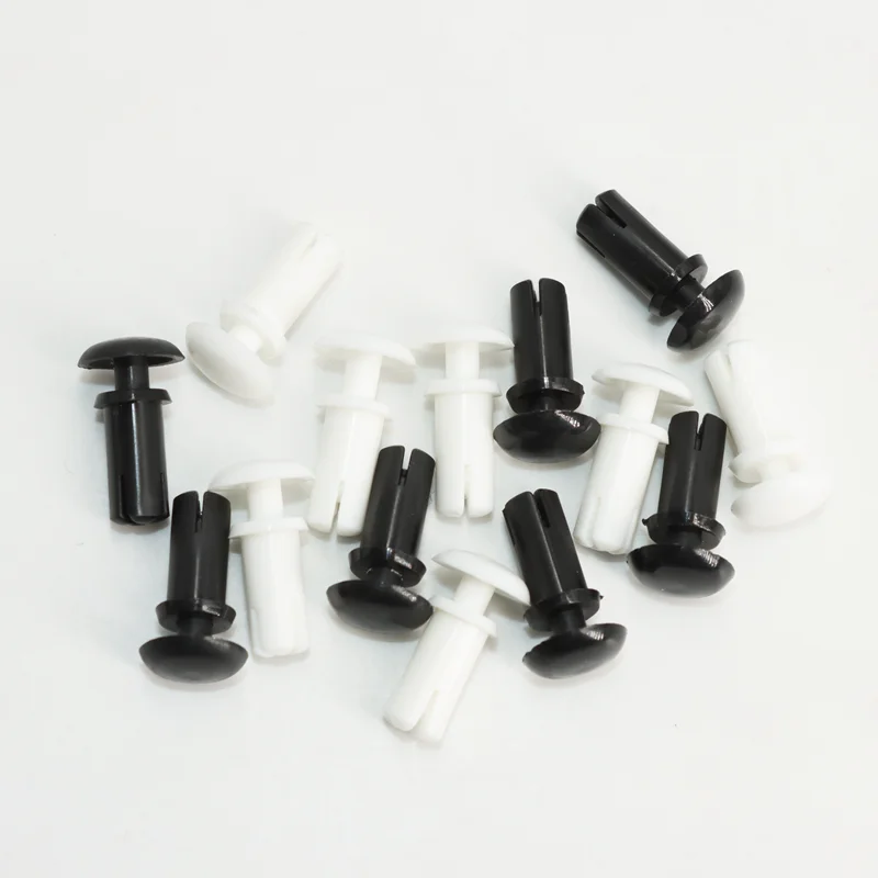PC Board Nylon Rivet for Car Body Bumper White Black Plastic R Type Expansion Rivet Nut Buckle Clip R20 R26 R30 R35 R40 R50 R60