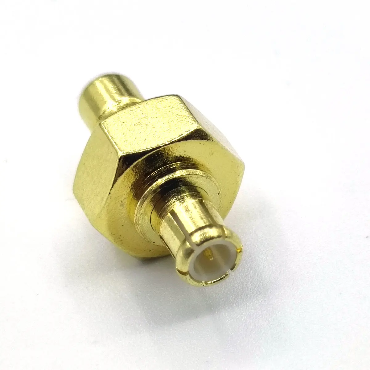 Imagem -04 - Plugue Macho Smb para Conector Macho Mcx Adaptador Reto 50 Ohms Banhado a Ouro Conversor de rf 100 Pcs