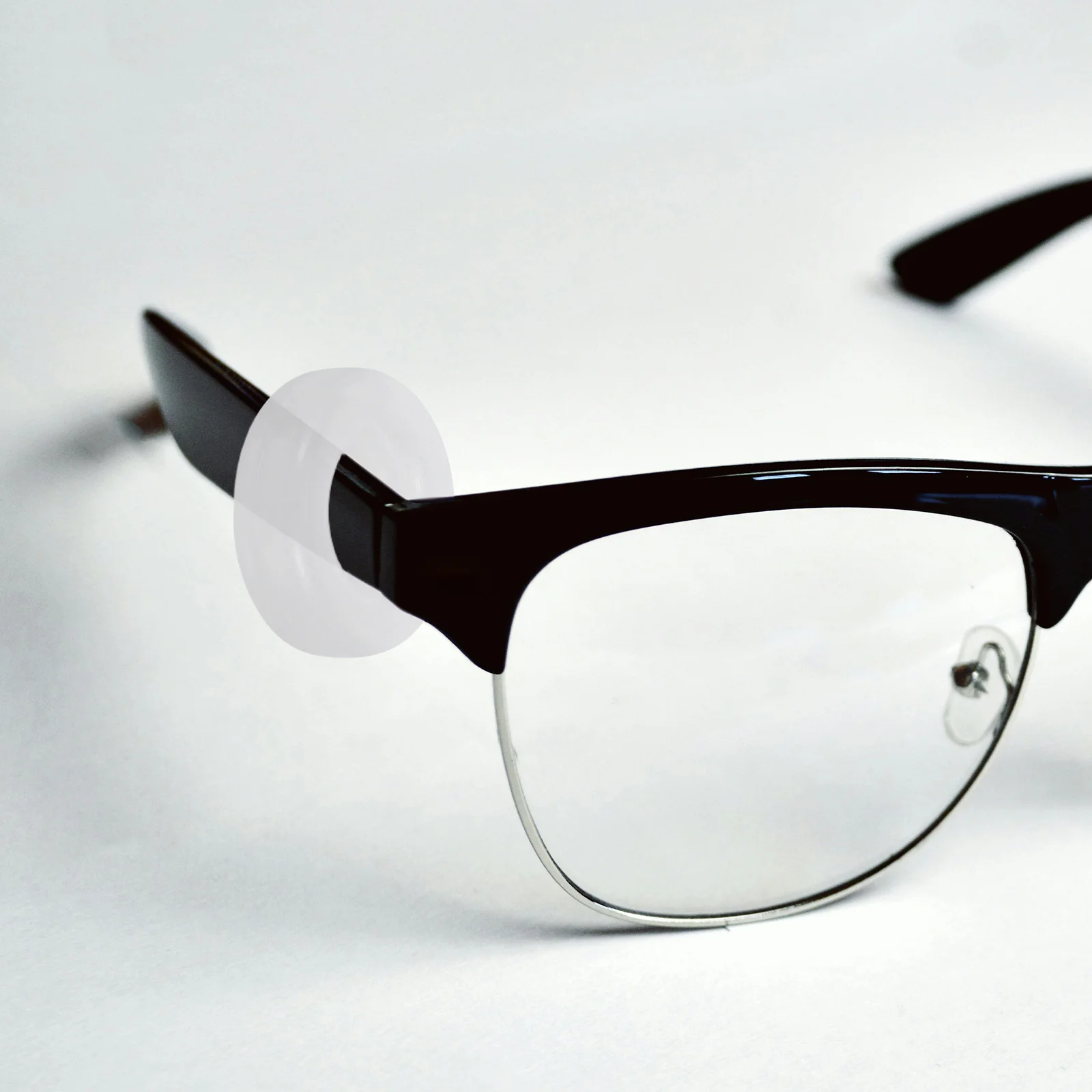 

20Pairs Eyeglasses Anti-Slip Round Silicone Ring Retainer Comfortable for Various Ear Shapes Adults White Semitransparent