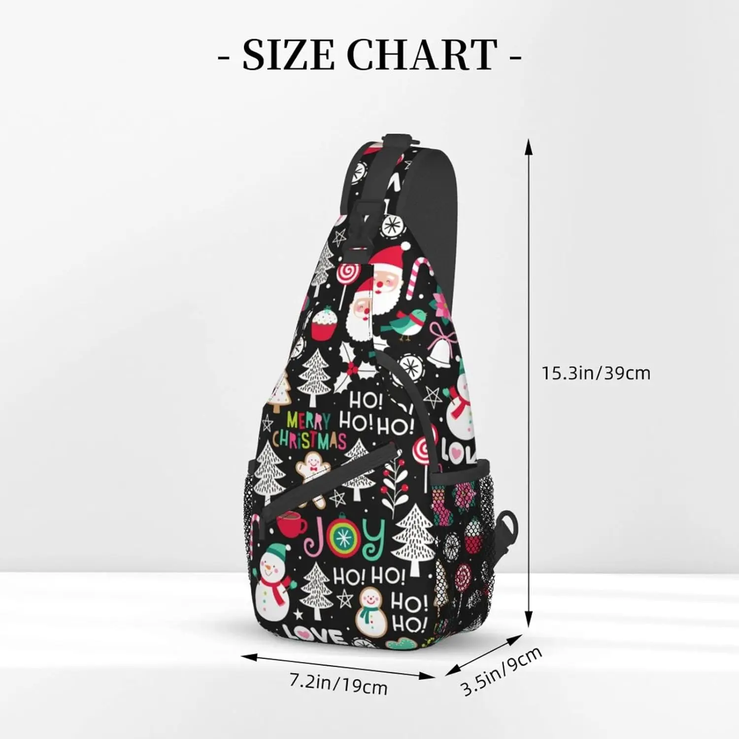 Merry Christmas Snowman Chest Bags Joy Holiday Crossbody Sling Bag Travel Hiking Backpack Casual Shoulder for Women Men