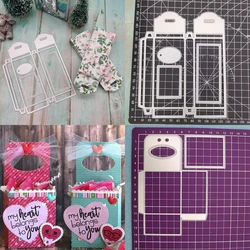 Square Candy Box Chocolate Box Metal Cutting Dies Stencils for DIY Scrapbooking Embossed Template Crafts New Arrivals