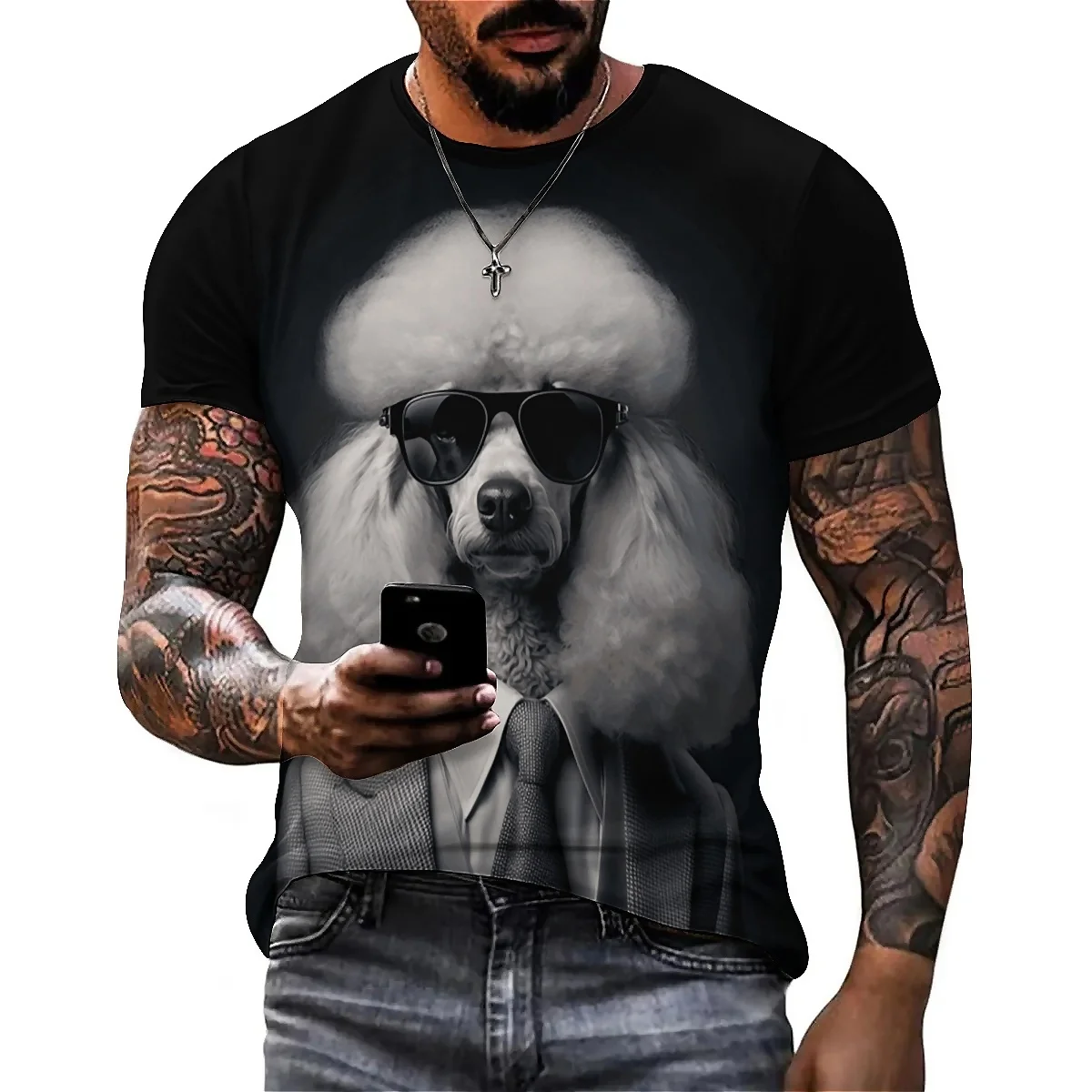 Holiday Outfit Cool Appearance Men's 3D Printed Short Sleeve T-Shirt