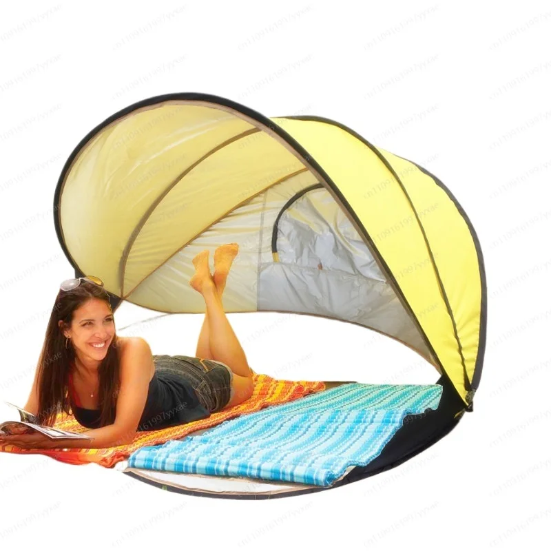 

Portable light beach tent, easy to set up steel frame awning against ultraviolet rays, suitable for outdoor camping