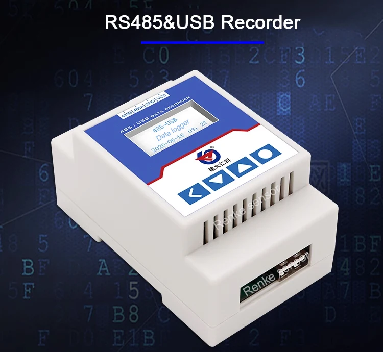 Renke Collect RS485 Sensors Upload Data Computer RS485 to USB Data Logger z 32 kanałami