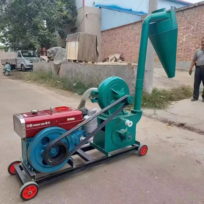 

Self-Priming Corn Crusher Grain Grinder Engine Powered Hammer Mill for Farm Feed Mill for Maize Rice Animal Flour Mill