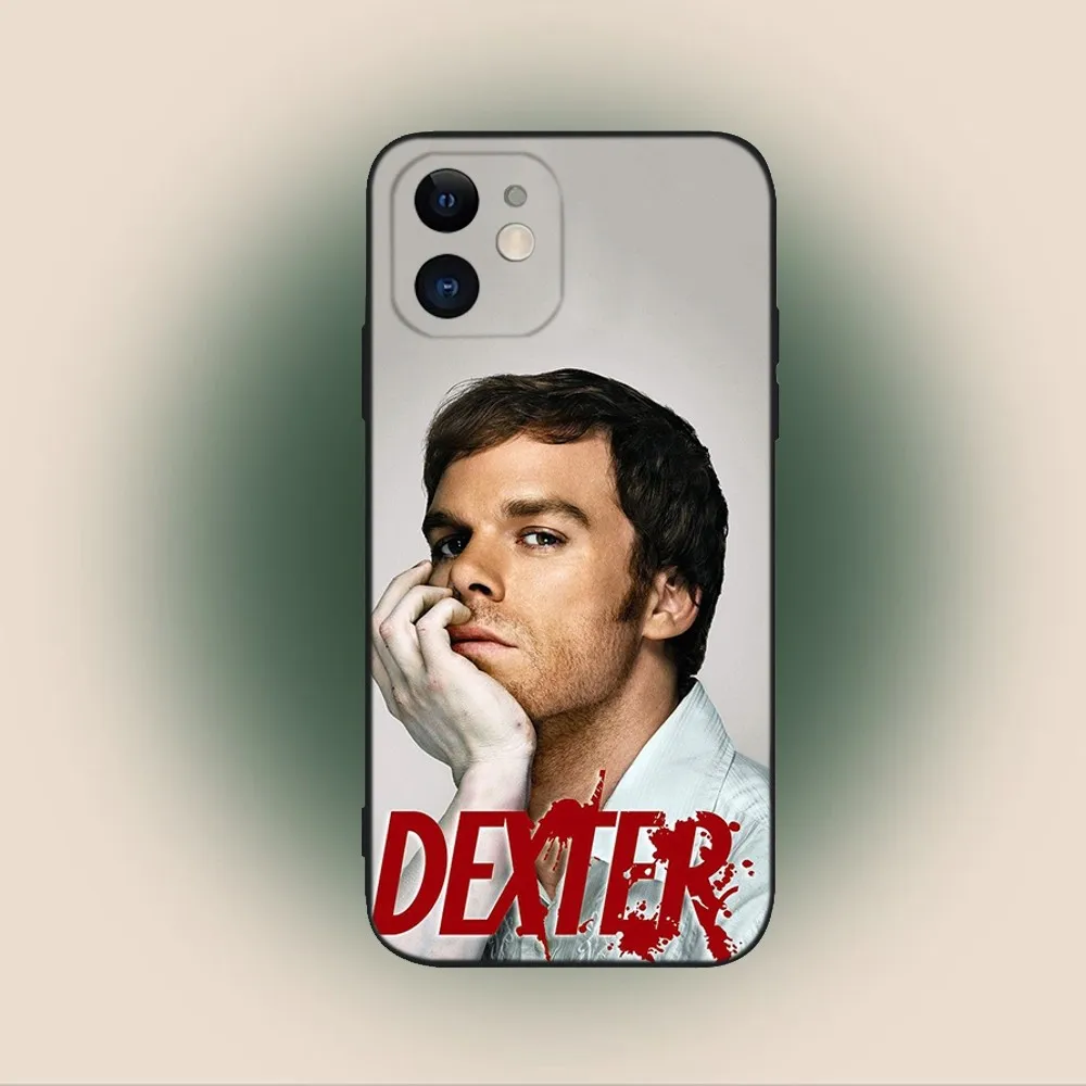 Dexter Morgan  Phone Case For iPhone 15,14,13,12,11,Plus,Pro Max,XS,X,XR,SE,Mini,8,7 Soft Silicone Black Cover