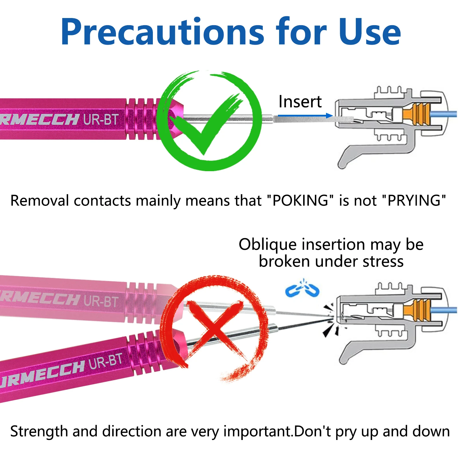 1pc Car Pin Removal Tool KIT for Weather Metri Pack Series Connector Harness Terminals and Crimp Electrical Connector Extractor