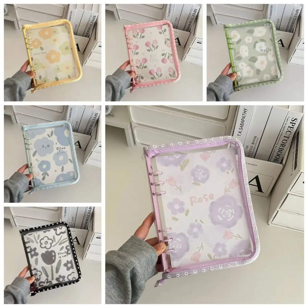 Stationery A5 Binder Photo Album Korea Style Simple Photo Collect Book Transparent Exquisite Card Binder Pack Girl