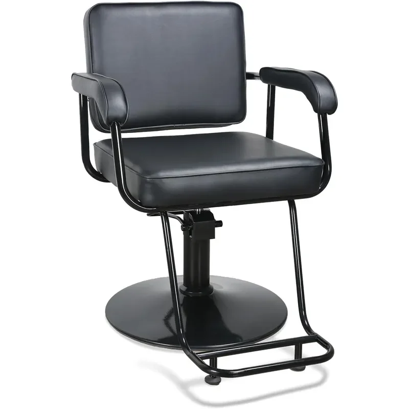 Salon Chair for Hair Stylist Hydraulic Hair Salon Chair Black