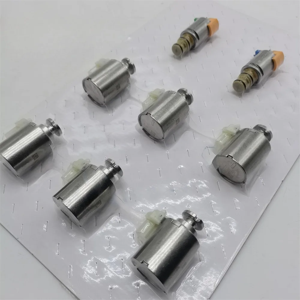 8Pcs Genuine New 10R60 10R80 Automatic Transmission Solenoid Kit for Ford Raptor F150 Mustang Roadrunner 2.2 Explorer