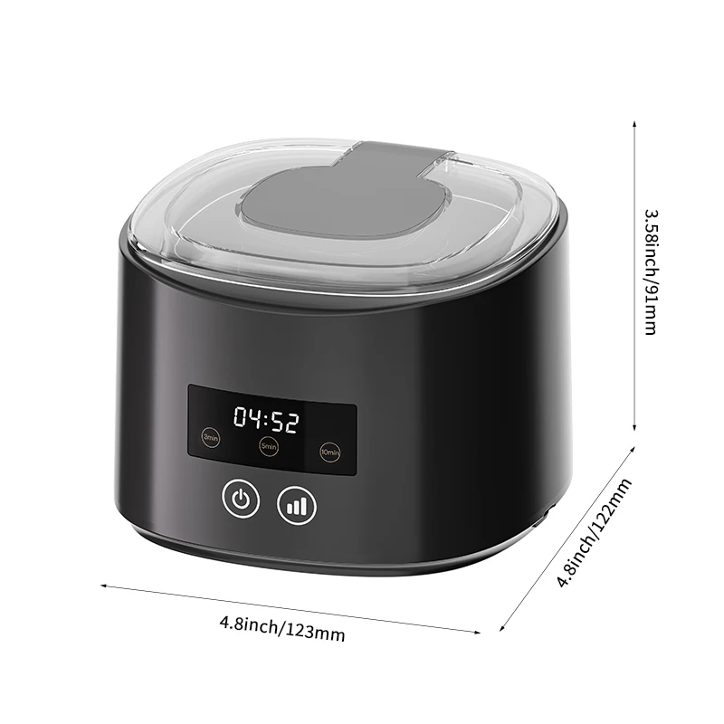 50KHZ Ultrasonic Braces Cleaning Machine USB Rechargeable Multi-Function Invisible Retainer Denture Machine for Jewelry High Fre