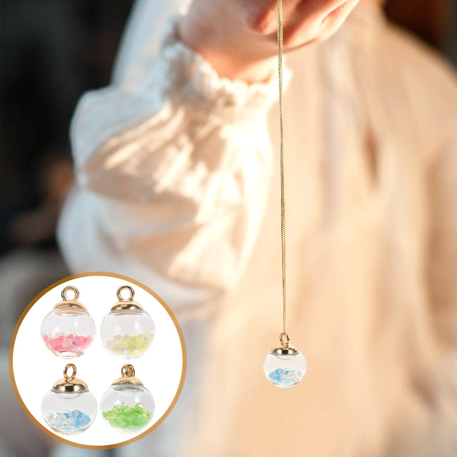 

20 шт. светящиеся хрустальные шары-подвески для серег, поделок, декоративных цепочек, замена аксессуаров для потолочных вентиляторов