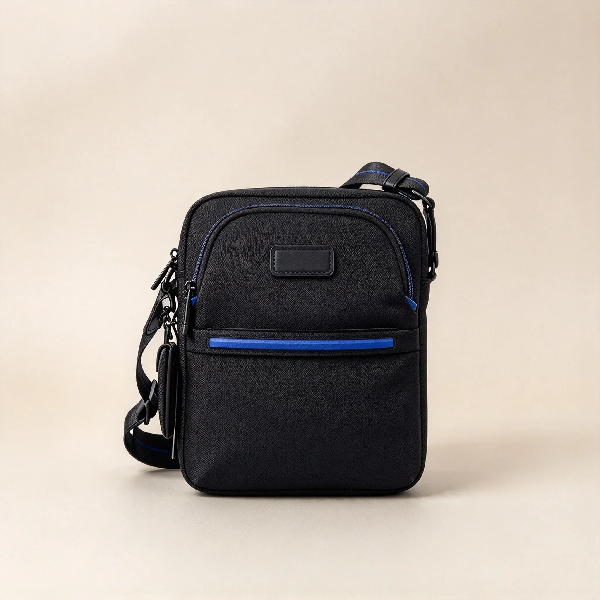 Men Trendy Casual Ballistic Nylon Crossbody Bag, Waterproof Minimalist Single Shoulder Bag